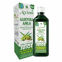 Axiom Aloevera Amla Juice - 500ml | Boosts Immunity | Helps Purify Blood | Manage Digestive System | Supports Skin & Hair