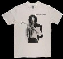 New popular Patti Smith Signature Horses T Shirt All Size S to 5XL Unisex T-Shirt S gray