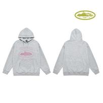Basic Alcatraz hip-hop terry hoodie hoodie couple sports trendy outfit L white