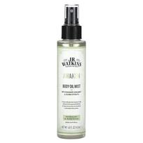 J R Watkins, Awaken, Body Oil Mist, Rosemary & Rosewood, 4.8 fl oz (142 ml) black