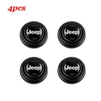 Car Door Shock Absorber gasket Buffer Anti-collision Silicone Sticker For Jeep Renegade Compass Grand Cherokee Wrangler Liberty black
