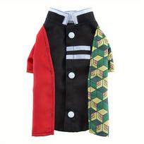 Japanese Kimono Pet Halloween Costume for Small Dogs and Cats – Cosplay Outfit for Puppy Kitten Dress Up (as the picture,L) red