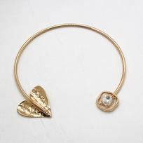 Ocean Style Metal Choker for Bikini Straps - Decorative Swimsuit Accessory beige
