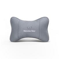 Premium Suede Car Seat Headrest Neck Pillow Support For Mercedes Benz AMG E S C A B Class GLE GLS CLA CLE GLC CLS GLA gray