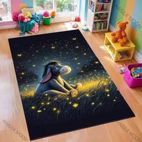 15 dydžių Pūkuotuko ir Asiliuko rašto kilimas miegamajam, svetainei, grindų kilimėlis, namų dekoras, neslystantis kilimėlis, kilimas, dovana 40cm x 60cm gray