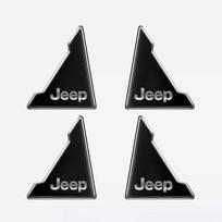 4Pcs Car Door Anticollision Stickers Anti Scratch Rubber Pad For Jeep Grand Cherokee Wrangler JK Gladiator Compass Renegade juoda