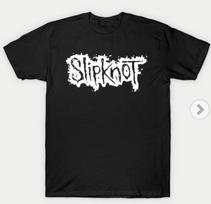 Slipknot Puff Paint Logo T-Shirt Large Unisex T-Shirt XL white