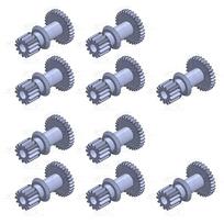 Cassette Deck Tape Gear for Technics Panasonic SC-CH404X CH505X CH717X SC-CH618X VC818X VC918X SC-CA1060X CA1080X B-12.7mm 10 pieces gray