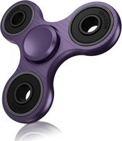Aliuminio lydinio dengimas Fidget Spinner Metalo lydinys R188 Tylus guolis Brėžimo procesas Rankinis suktukas Streso mažinimas Suaugusiųjų Vaikų Žaislai violetinė