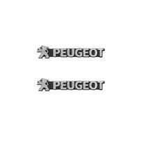 2/4Pcs 3D Aluminum Car Audio Speaker Emblem Decoration Sticker For Peugeot GT 5008 207 206 408 108 4008 3008 308 T9 208 508 2008 gray