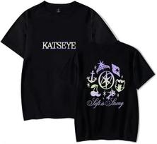 Katseye Prekės Išblukę Marškinėliai Unisex Mada Pop Muzika Trumpomis Rankovėmis Marškiniai Sportiniai Drabužiai Streetshirt Šaunūs Vasariniai Marškinėliai Viršutiniai Drabužiai S gray