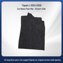 Nylon Floor Mats for SAIC Volkswagen Tiguan L 2024-2026 - Driver, Passenger, Trunk Black 5mm Total Thickness Fabric Edge black