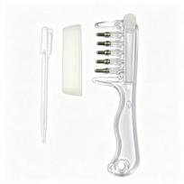 Scalp Liquid Applicator Comb Multi-Function Mini Portable Head  Hair Root Comb Oil Applicator Massage Comb Scalp Care Tool white