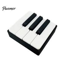 Keyboard Key Stress Toy Piano Clicker Fidget Toy, 3D Printed Desktop Reliever, Relief Cute Musical Figurine for Office Desk Decor, Anxiety Gift juoda balta spalva