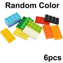 Big Size Marble Run Race Track Building Blocks Dinosaur Animal Maze Ball Slide Bricks yellow