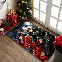[1pc Ladybug Office Carpet] Easy Maintenance Chair Rug for Conference Room Use, Durable Area Sofa Floor Mat 50cmx80cm gray