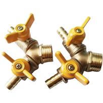 Y formos dujų rutulinis vožtuvas su dviguba kontrolė 10mm, 20MPA 1.5