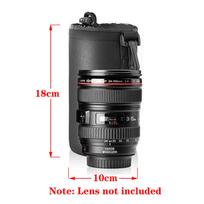 Vandeniui atsparus fotoaparato objektyvo maišelis sutraukiamas maišelis, suderinamas su Canon Sony Nikon Dslr fotoaparato objektyvo vamzdeliu large black