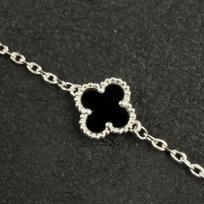 9 mm prabangus agato keturlapis dobilas karoliai Mini aukščiausios klasės išskirtinis karoliai pakabukas Mini black