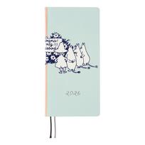 Hobonichi Techo 2026 Weeks Moomin / To the Outdoor Dance Floor January Start Weekly Planner Slim Vertical white