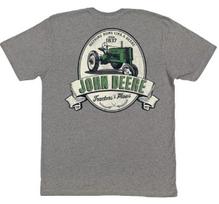 LP80050 - John Deere Short Sleeve Cigar Label T-Shirt Charcoal Large Unisex T-Shirt L gray