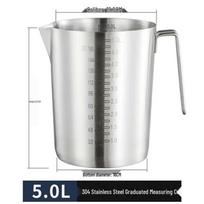 Yicang 304 Stainless Steel Measuring Pitcher with Lid white
