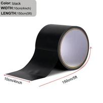 150cm Itin stipri PVC Vandeniui atspari Silikoninė Juosta Vandens Vamzdžio Greitas Apsaugo nuo Nuotėkio Remontas Izoliaciniai Klijai Sustabdyti Nuotėkį Sandarinimo Remontas Black 10*150CM