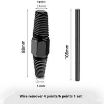 Household faucet wire extractor universal anti tap tool for water pipe breakage, screw and slide wire extractor black