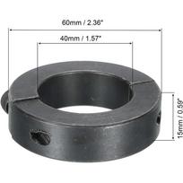 Juodas Dvigubai Skeltas Fiksavimo Apykaklė Skylės Laikiklis Konvejerio Juostų Sistemos 1.57 Inch(40mm)