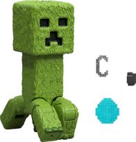 Mattel Minecraft Action Figure Accessory Set Creeper Posable Character Collectible Inspired by the Minecraft Movie & 4-inch green