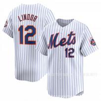 New York Mets 12 Francisco Lindor Baseball Jersey Unisex Sport Shirt Lightweight Fan Apparel XXXL white