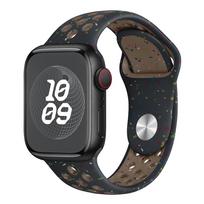 Originalus sportinis dirželis Apple Watch Band Ultra 2 49mm 45mm 44mm 42mm 38mm spalvotų dalelių guminė juosta, skirta IWatch 9 8 7 6 5 SE For 38mm 40mm 41mm black