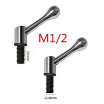 Head Parts Milling Machine Fastening Fittings Handles Silver M1/2