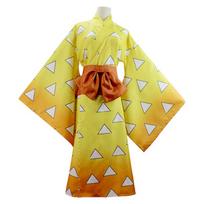 Demon Slayer: Entertainment District Arc Cosplay Costume - Tanjiro, Zenitsu, Inosuke Large yellow