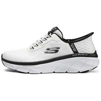 Skechers DLux Walker 2.0 Slip-Ins Patogūs Universalūs Audinys Sintetinė Oda Amortizacija Kvėpuojantys Žemi Bėgimo Bateliai Vyriški sportbačiai 232446-WBK 41 white