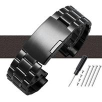 TIMEX T2N720 T2N721 TW2R55500 T2N739 nerūdijančio plieno laikrodžio apyrankė vyriška laikrodžio dirželis 24*16mm auselės galas metalinė apyrankė juoda sidabrinė 24x16mm gray