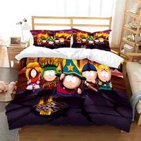Duvet Cover S-South Park Pillowcase Bedding Set Adult Boy Girl Bedroom Decoration Children Gift Single Double Large Size (135x200cm)