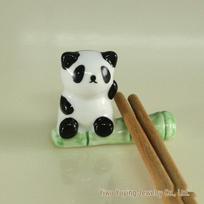 Ceramic Panda Brush & Pen Holder – Mini Four Treasures of the Study beige