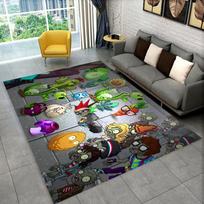 PVZ Plants Vs.Zombies Game Cartoon Area Rug,Carpet for Home Living Room Bedroom Sofa Doormat Decor,kid play Non-slip Floor Mat 40x60cm(15x23in)