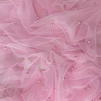 150cm Perlinis Tinklelis Minkštas Tiulio Tinklelio Audinys Vestuvinei Suknelei, Šventės Medžiaga, Pasidaryk Pats Siuvimo Amatas, Suknelės Reikmenys, Stalo Dekoras 1Yard pink
