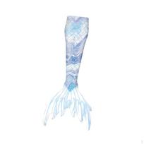 Undinėlės uodegos mergaitei plaukioti Kvėpuojantis Paplūdimio Poliesterio Princesės 110cm stilius A 130cm_style D gray