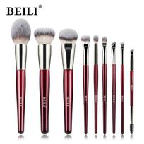 BEILI Naujas 15/9/8PCS makiažo šepetėlių rinkinys Profesionalus akių šešėlių šepetėlių pagrindas akių kontūro kosmetinis grožio šepetėlių rinkinys gray