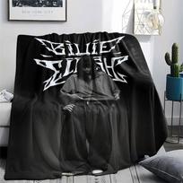 Billie Eilish Printed Flannel Blanket, soft throw for bedroom sofa, washable, Christmas present, great gift. 80cmx120cm gray