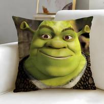 classic animated movie Shrek Cushion Cover Soft  EasyWash Pillow Case  Versatile for Couch Bed Travel and Office 45X45cm yellow