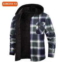 Vyriški termo marškinėliai: Fleece pamušalo, storesni flaneliniai languoti marškiniai – Vienas vienetinis vyriškas marškinys su fleece pamušalu M black