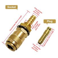 Quick Fitting Female Male Water MIG TIG Welding Torch Tools Welder Cooled Gas Adapter Connector Clamp Welding Machine