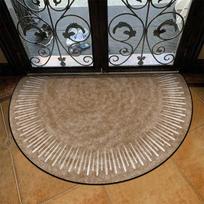 Įėjimo durų kilimėlis Pusapvalis kilimas Lauko kilimas Šiuolaikinio meno stiliaus kilimai Sodo namų dekoratyviniai grindų kilimėliai Alfombra De Entrada 60*90cm brown