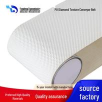 High-Temperature Resistant PU Conveyor Belt - Food-Grade, Easy-Clean, Available in White and Blue white