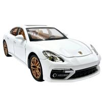 Porsche Panamera Large Sedan 1:24 Diecast Model Car, White gray