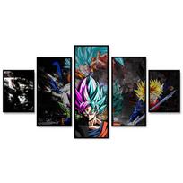 Penkių paveikslų derinio anime plakatai Dekoratyviniai paveikslai Vaikų kambario sienos meno spaudiniai Modernus namų dekoras Be rėmo 20x35cm*2  20x45cm*2  20x55cm*1 No Frame